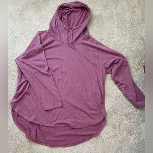 Soft long sleeve hooded shirt